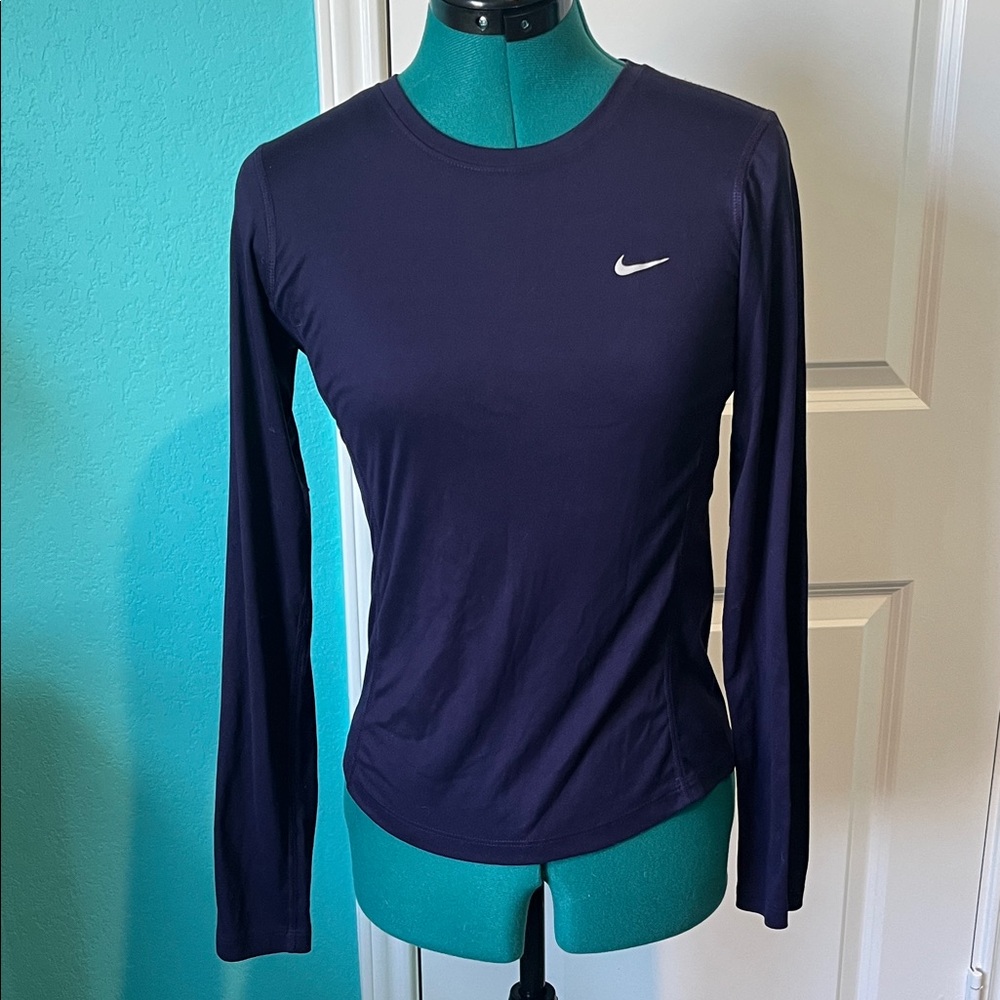 Nike Women's Dark Purple Long Sleeve Tee
